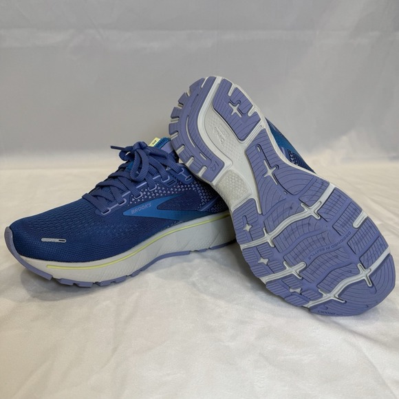 Brooks Women's 7 Ghost 14 Running Shoes Sneakers in Blue Ocean Oyster EUC - Picture 5 of 8
